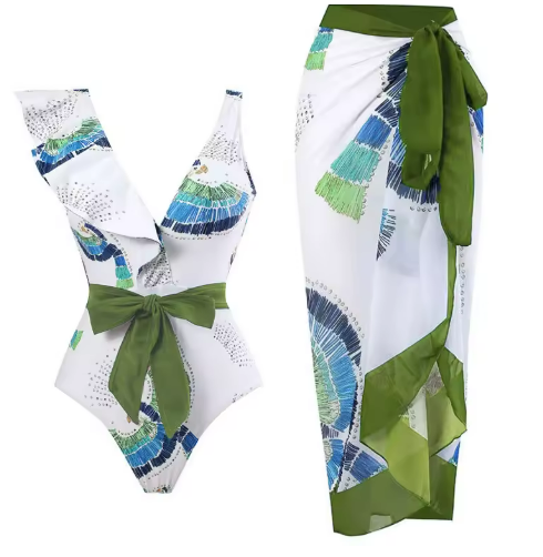 Santorini | Beach Set with Skirt