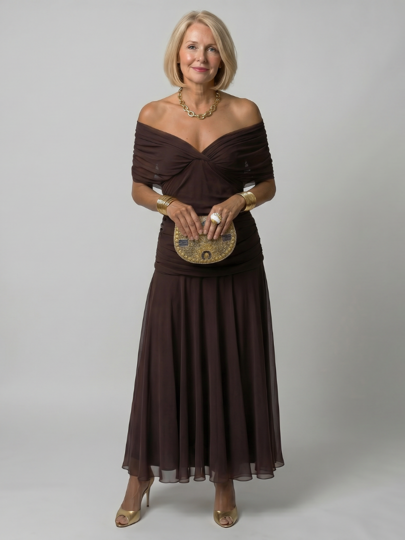 Louise | Halter Midi Dress