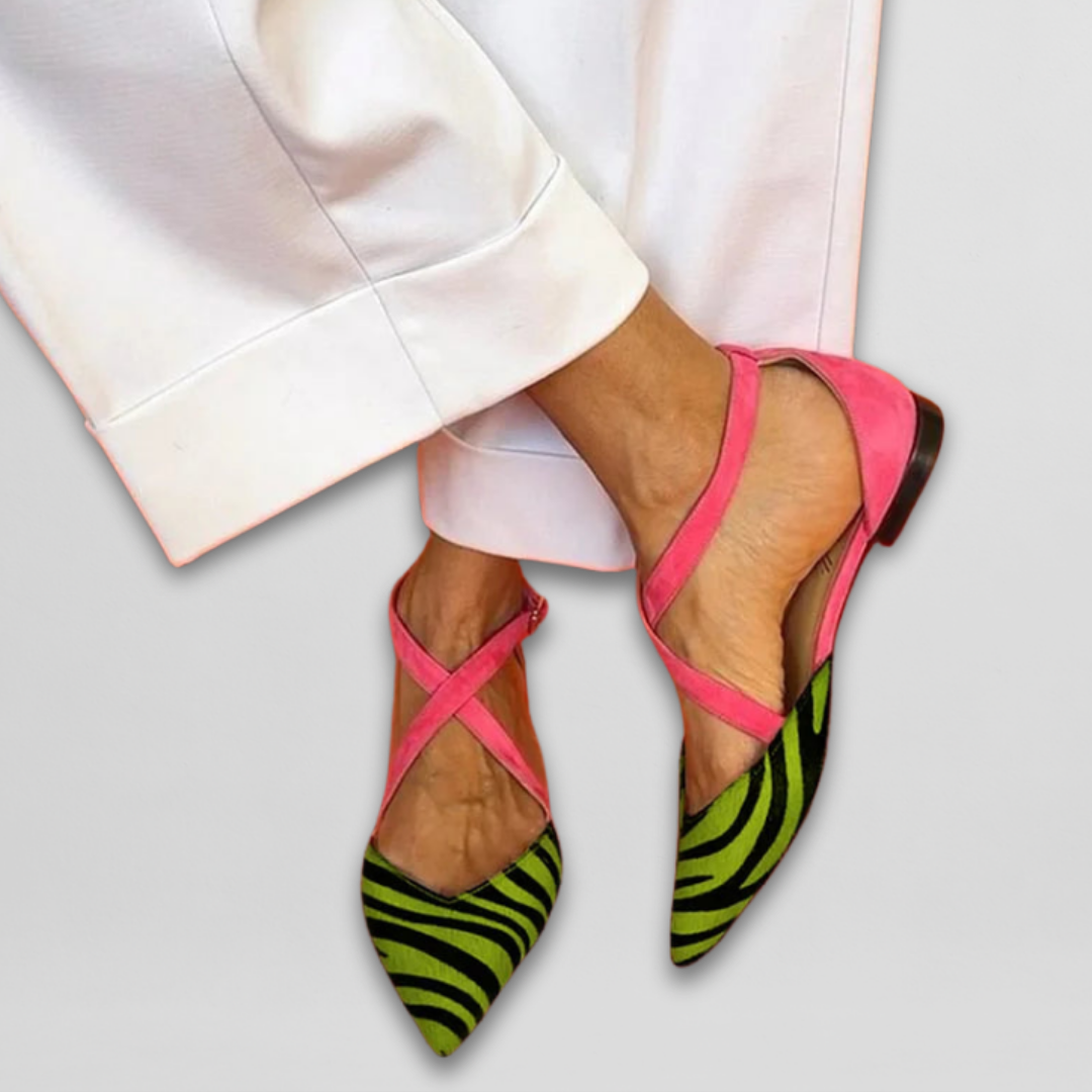 Women's Ballet Flats with Straps | Fern