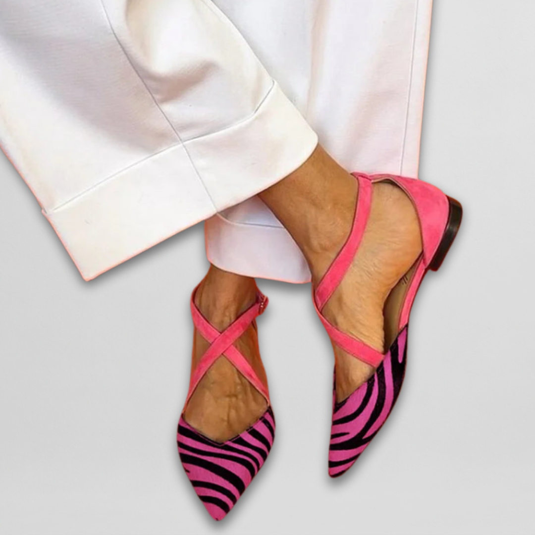 Women's Ballet Flats with Straps | Fern
