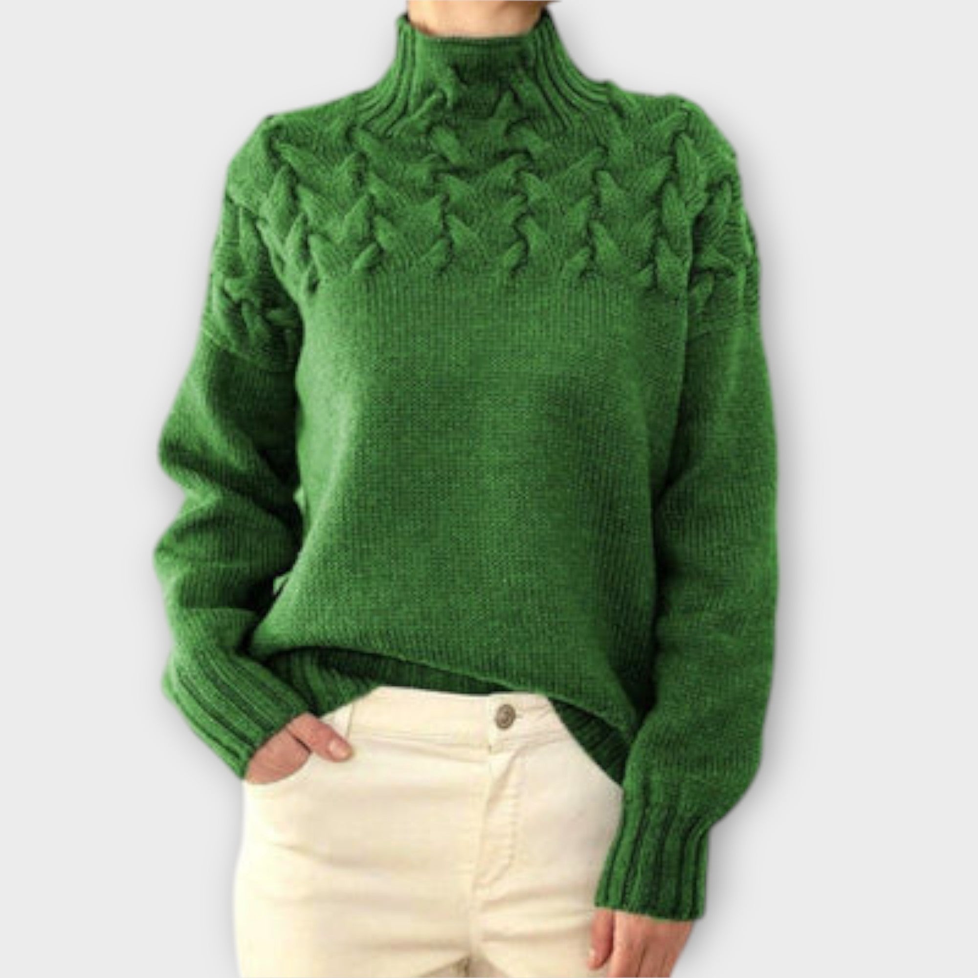 Ivana | Elegant Knitted Jumper with Roll Neck