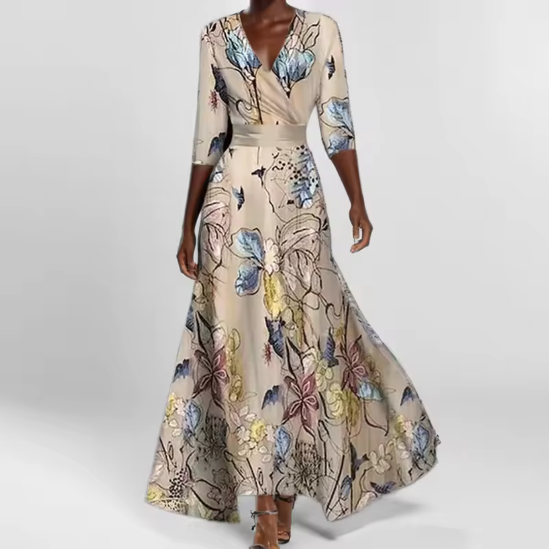 Elise | Elegant Maxi Floral Dress