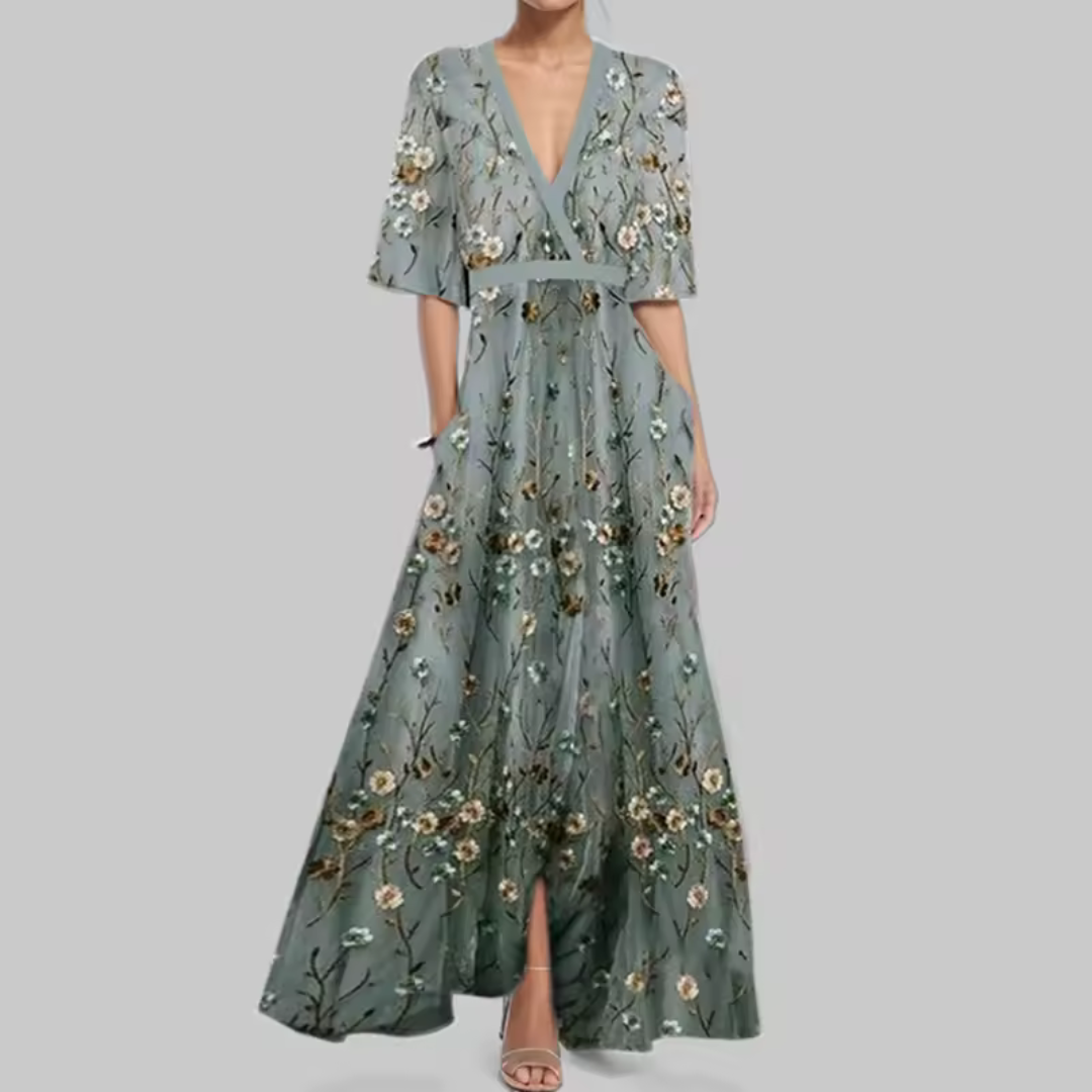Elise | Elegant Maxi Floral Dress