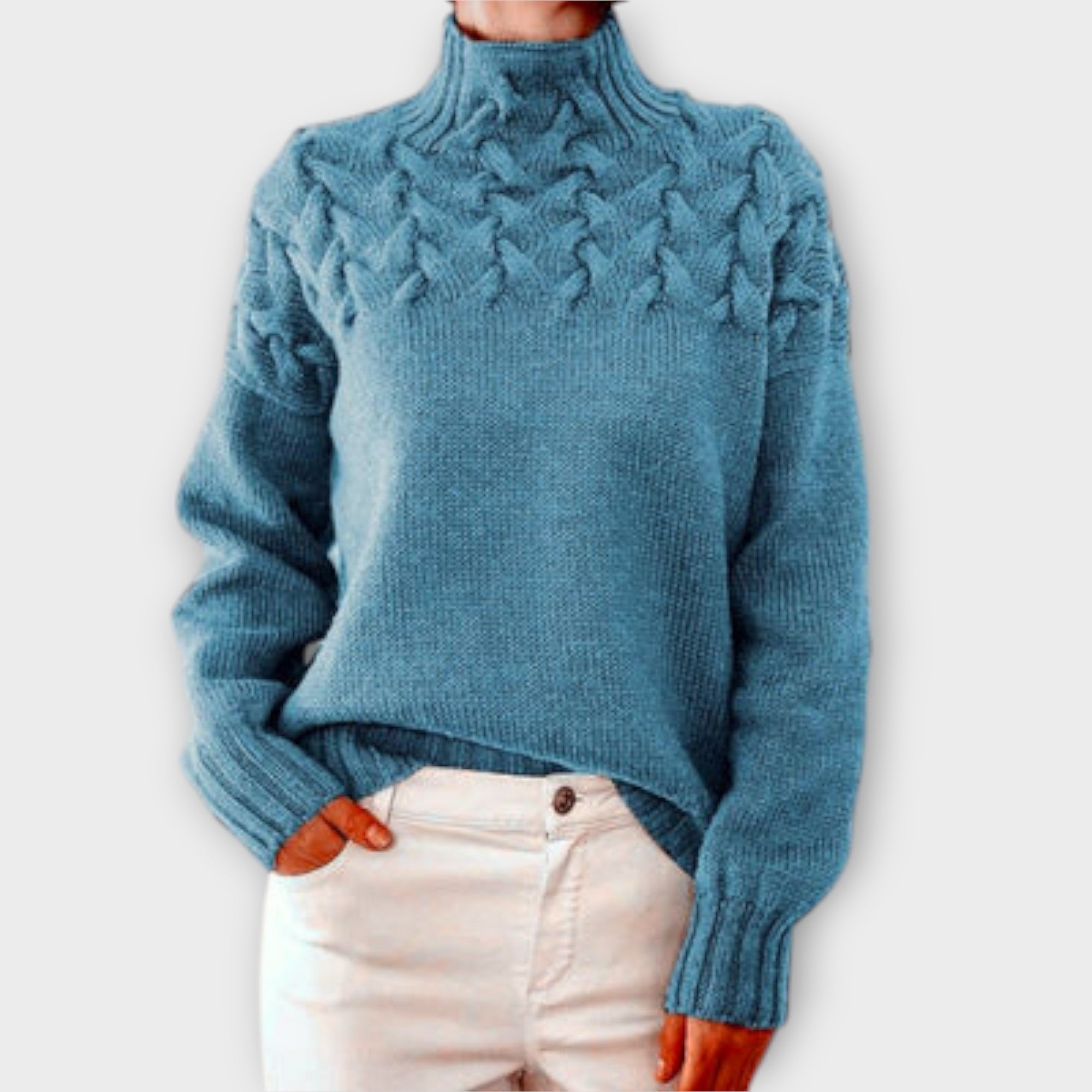 Ivana | Elegant Knitted Jumper with Roll Neck