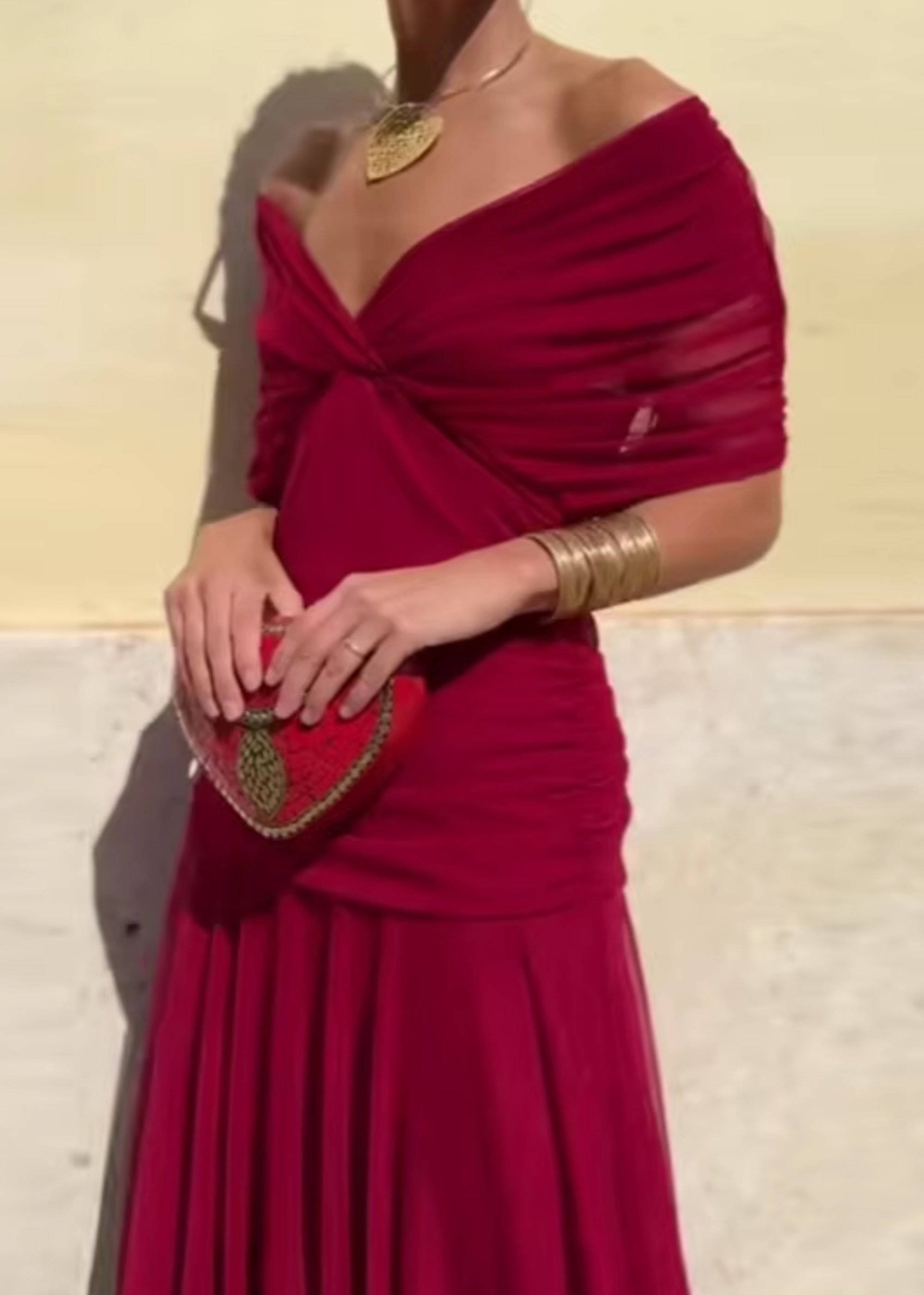 Louise | Elegant Maxi Dress with V-Neck