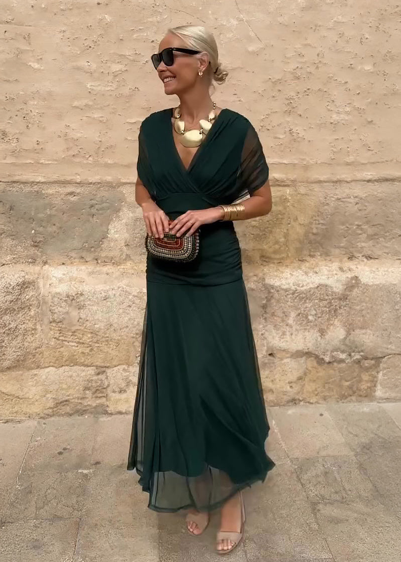 Louise | Elegant Maxi Dress with V-Neck