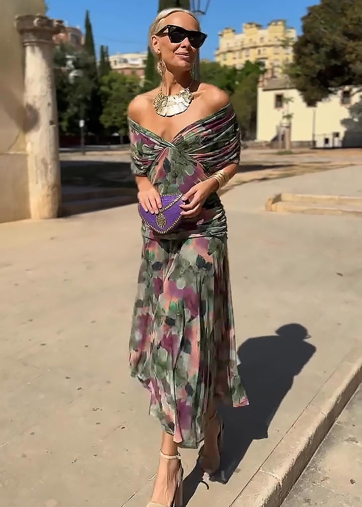 Louise | Elegant Maxi Dress with V-Neck