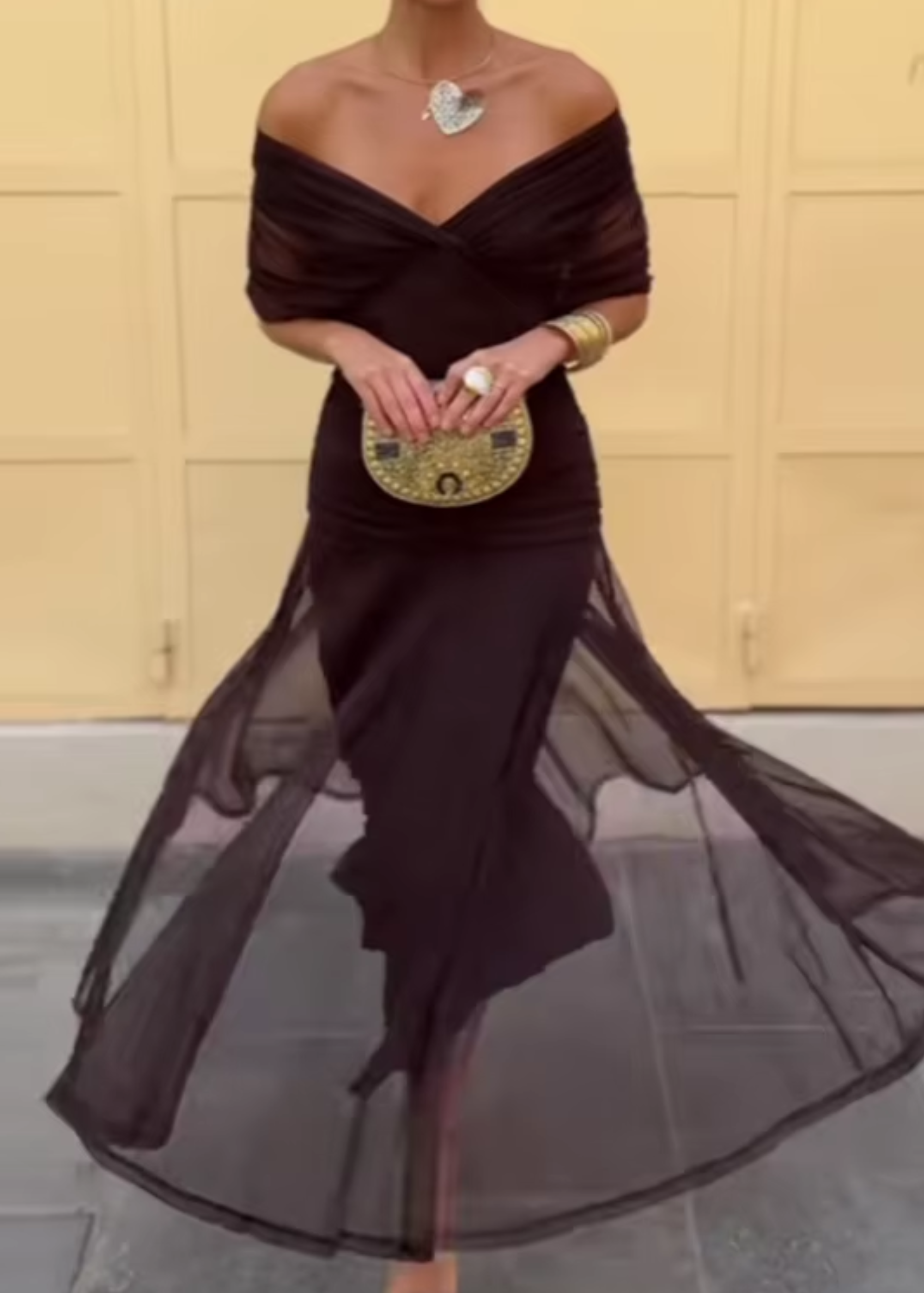 Louise | Elegant Maxi Dress with V-Neck
