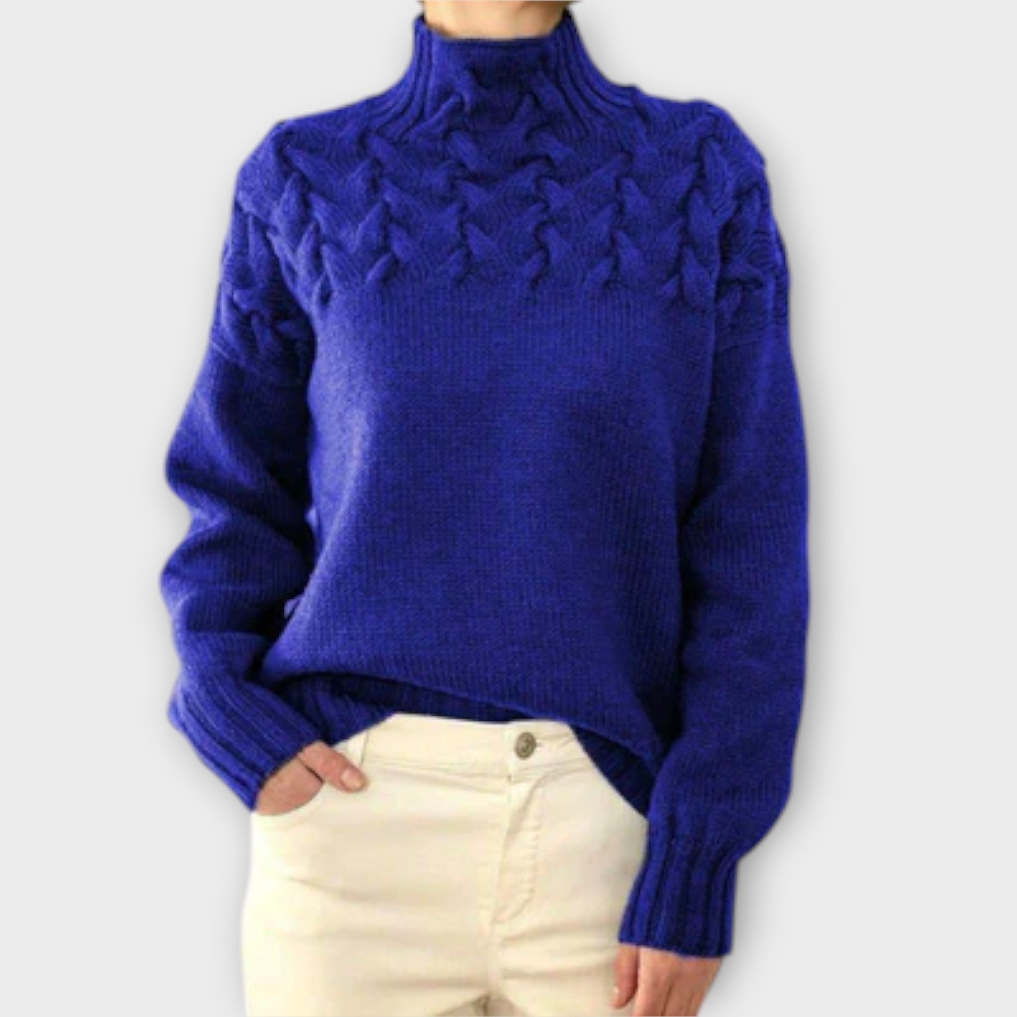 Ivana | Elegant Knitted Jumper with Roll Neck
