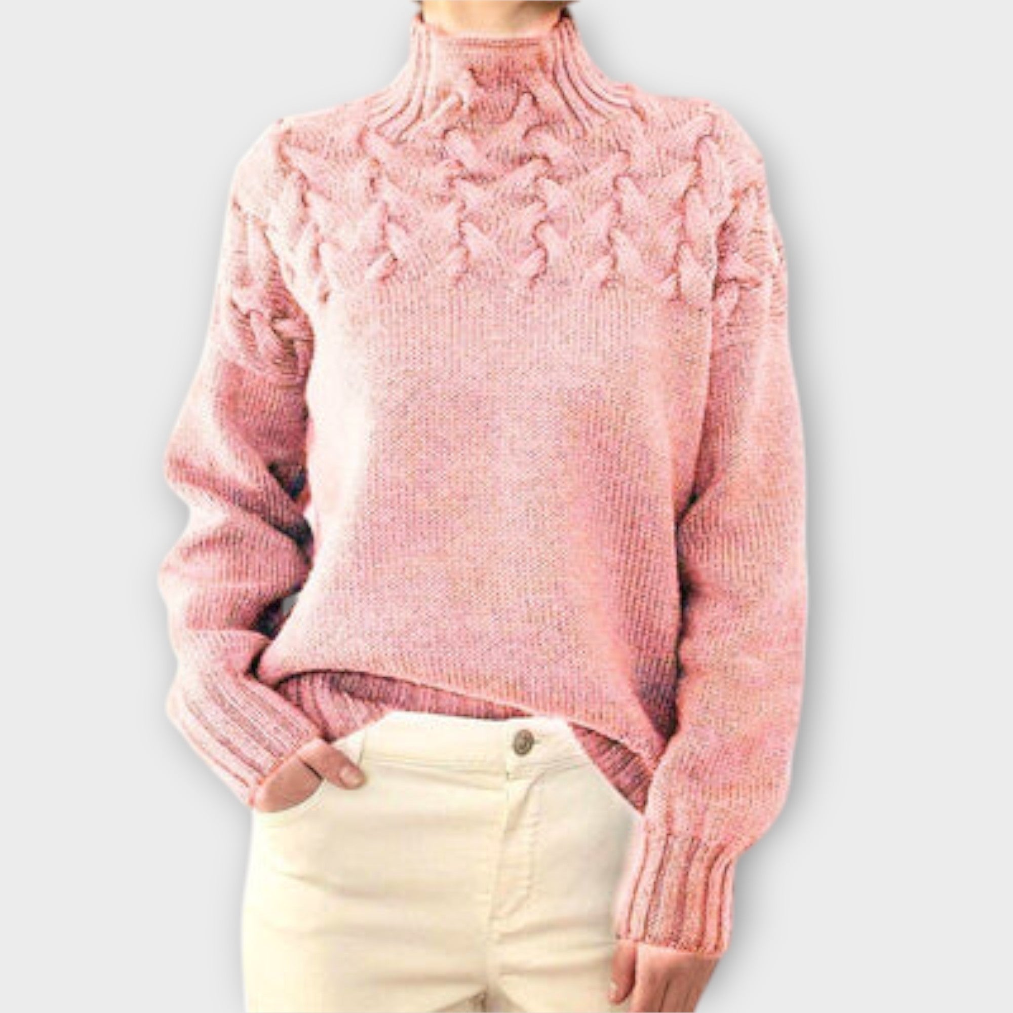 Ivana | Elegant Knitted Jumper with Roll Neck
