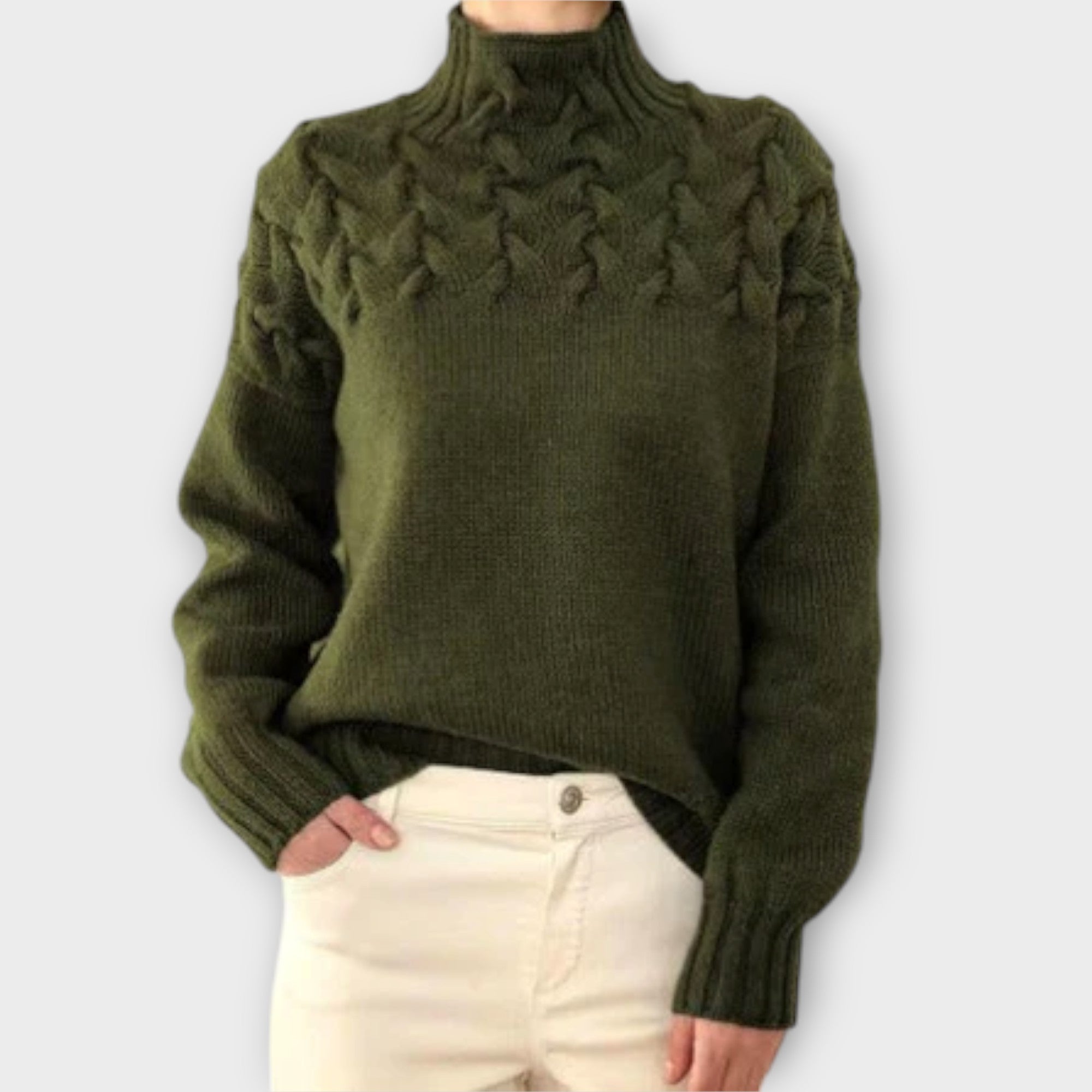 Ivana | Elegant Knitted Jumper with Roll Neck
