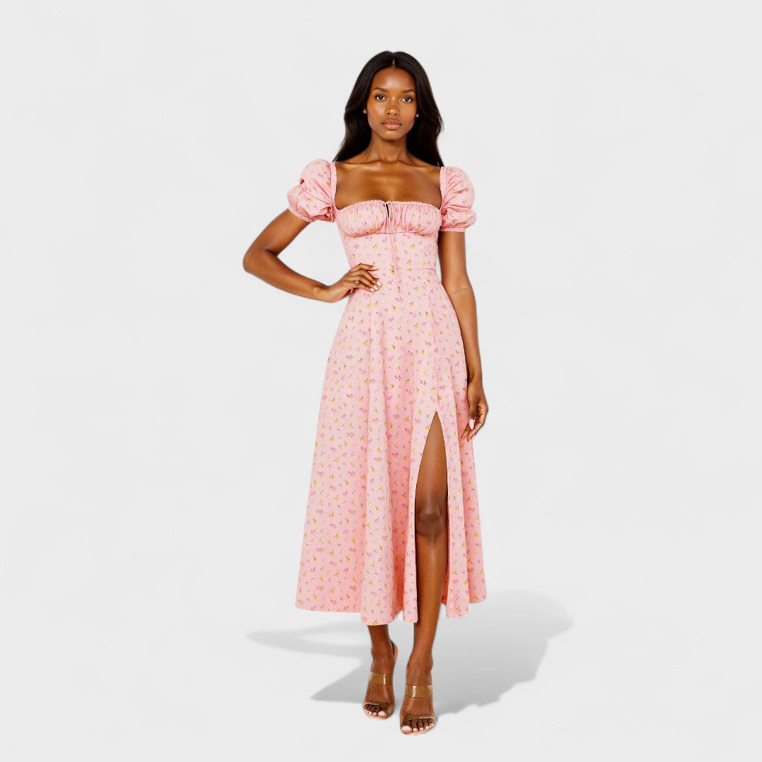 Lydia | Summer Dress with Square Neckline