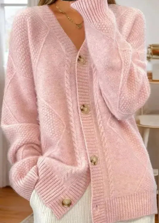 Klára | Knitted cardigan with fine texture
