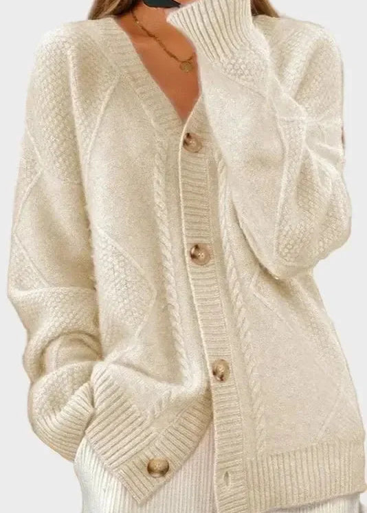 Klára | Knitted cardigan with fine texture