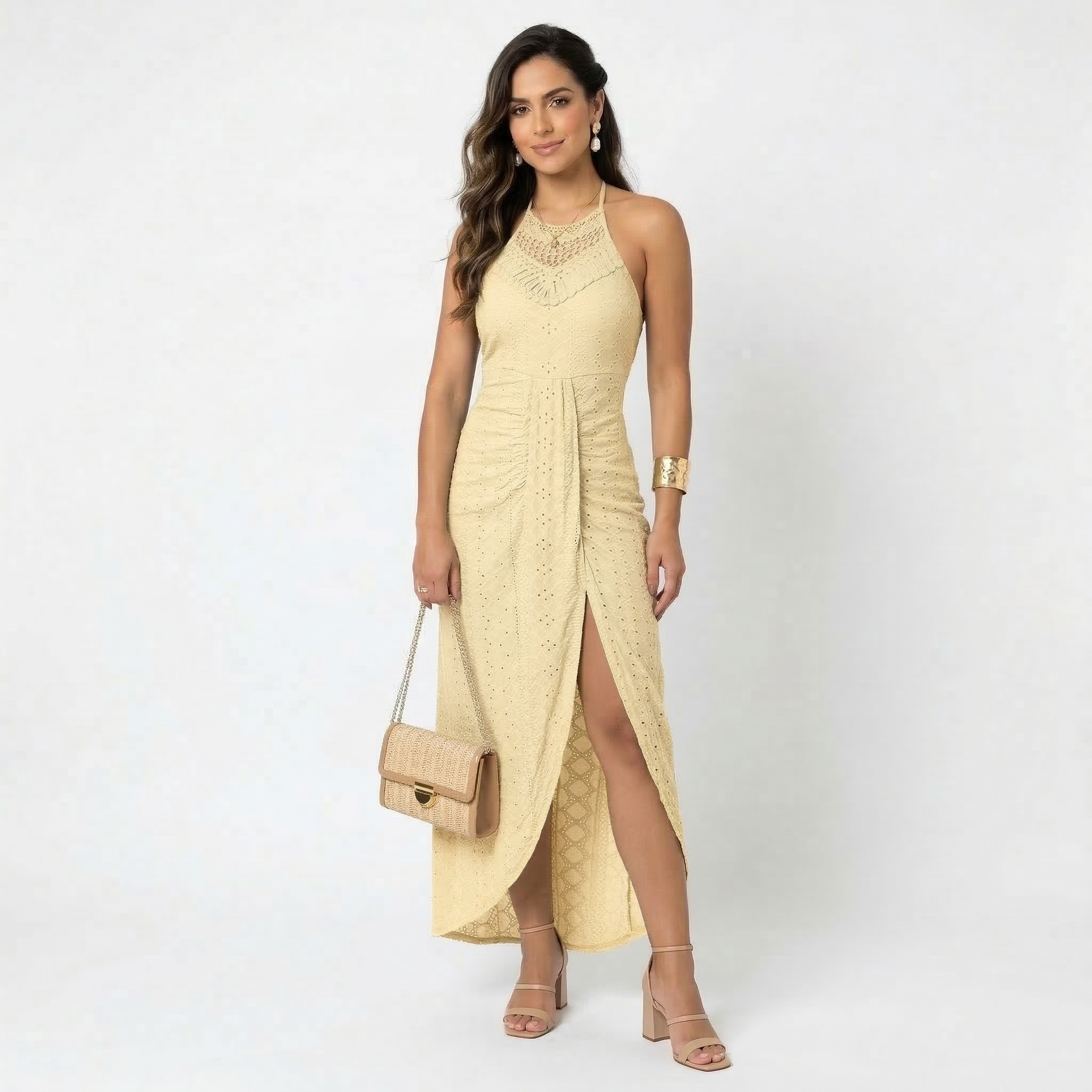 Valentina | Midi Dress with Wrap Neckline