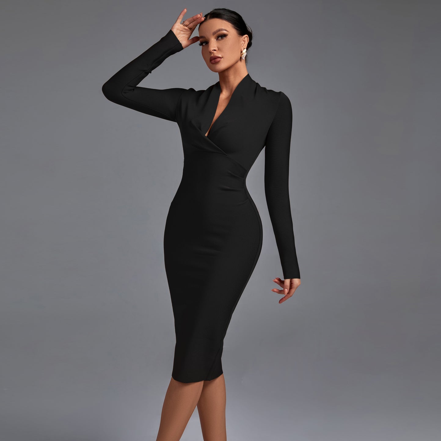 Samara | Elegant V-neck Dress