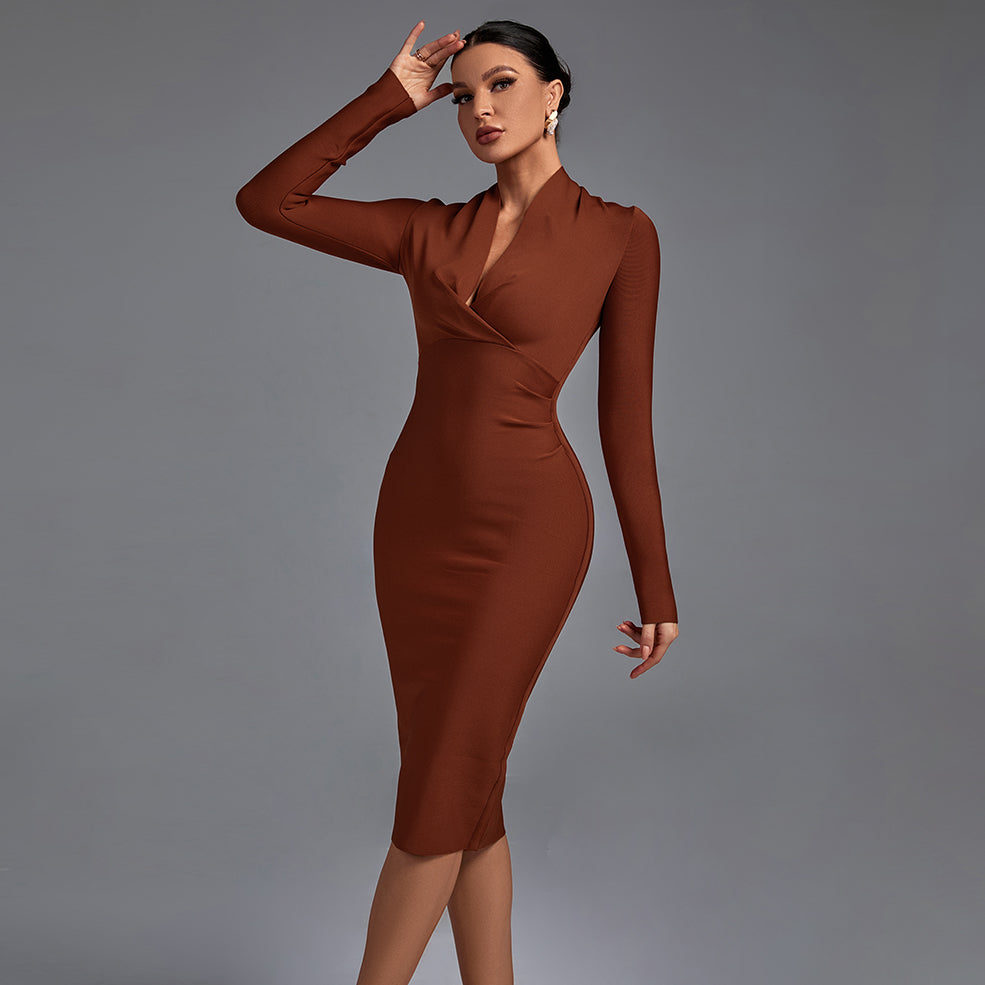 Samara | Elegant V-neck Dress