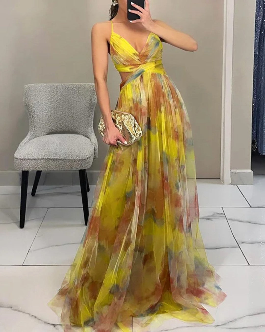 Giselle | Magical Maxi Dress with Floral Print