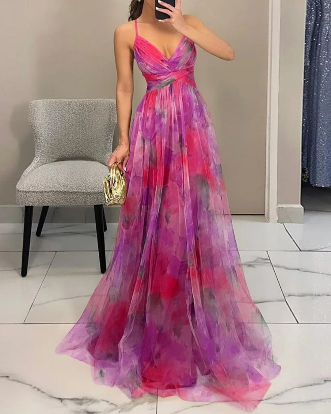 Giselle | Magical Maxi Dress with Floral Print