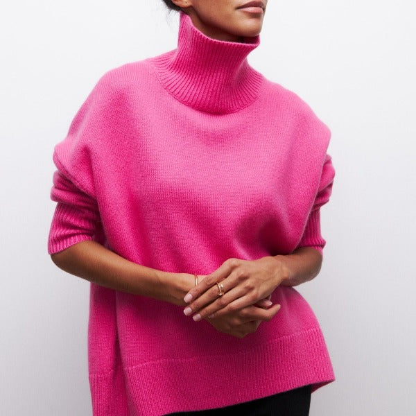 Klára | Elegant knitted roll neck for cold days
