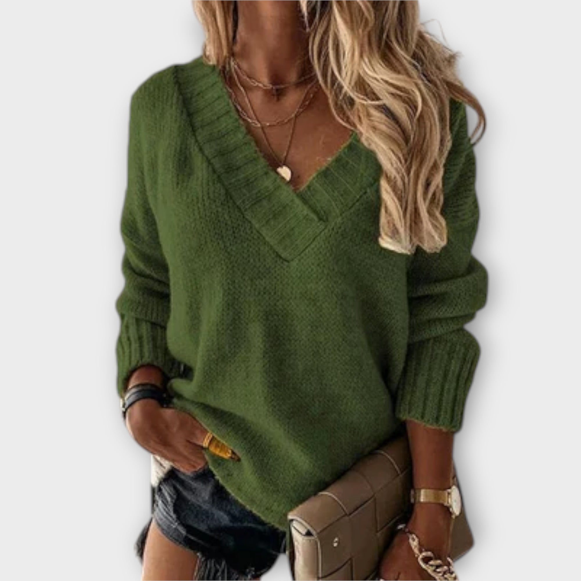 Adéla | Elegant Jumper with V-Neck
