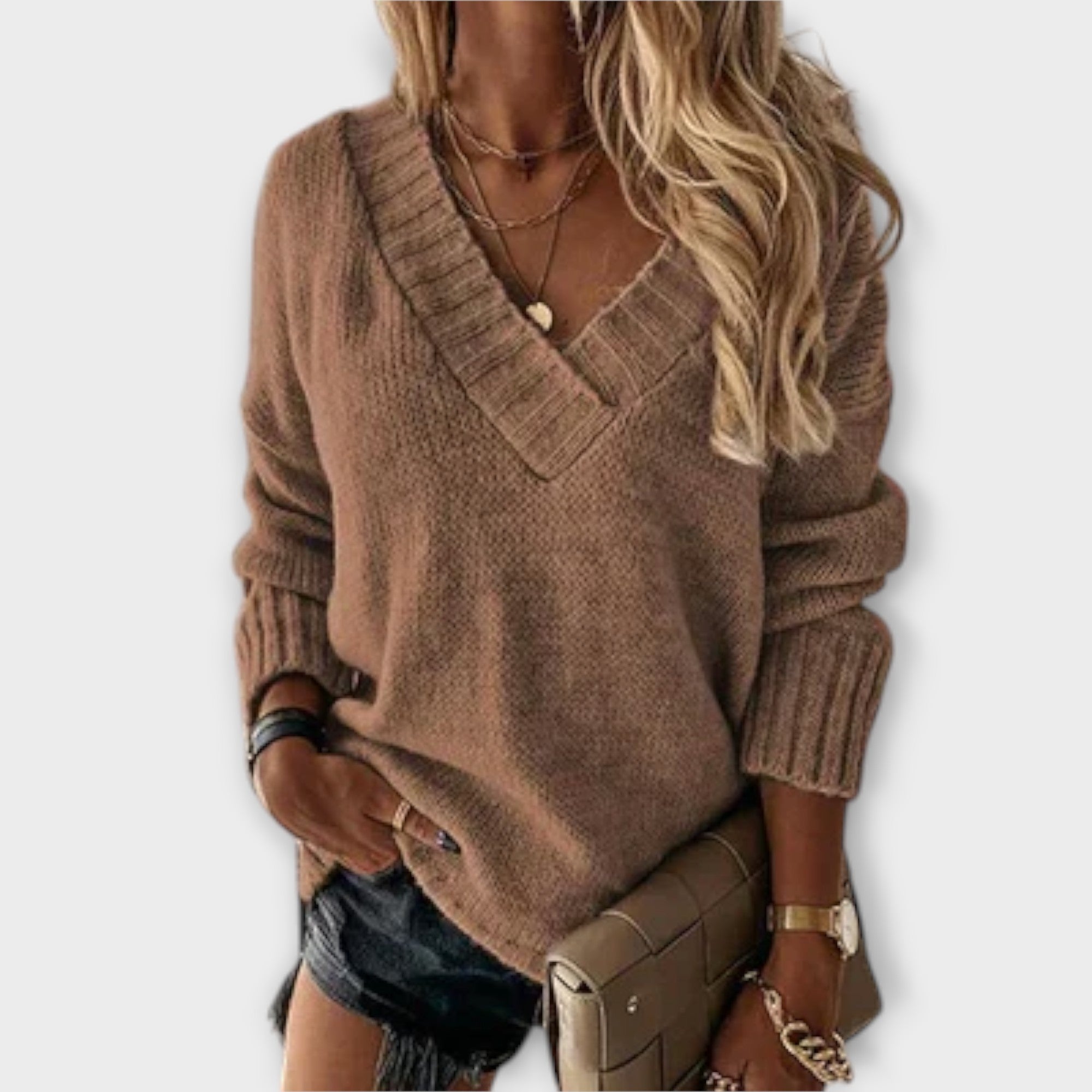 Adéla | Elegant Jumper with V-Neck