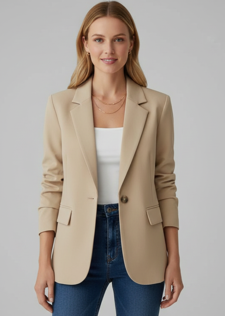Grace | Women’s Blazer with Notched Lapel and Single Button