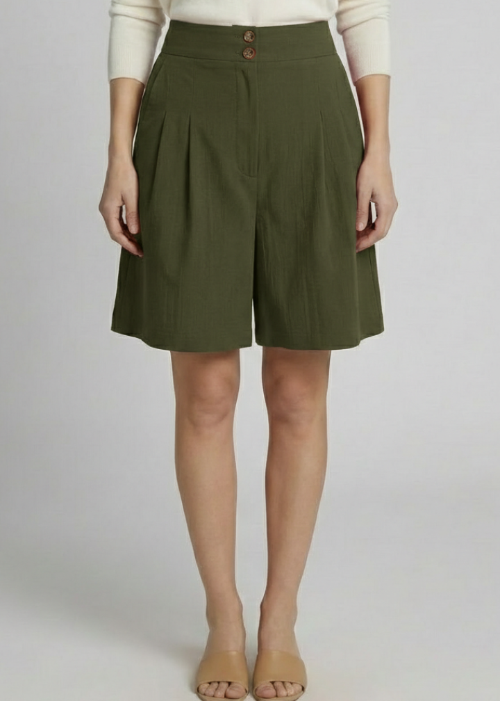 Women’s Skirt with High Waist and Flared Hem