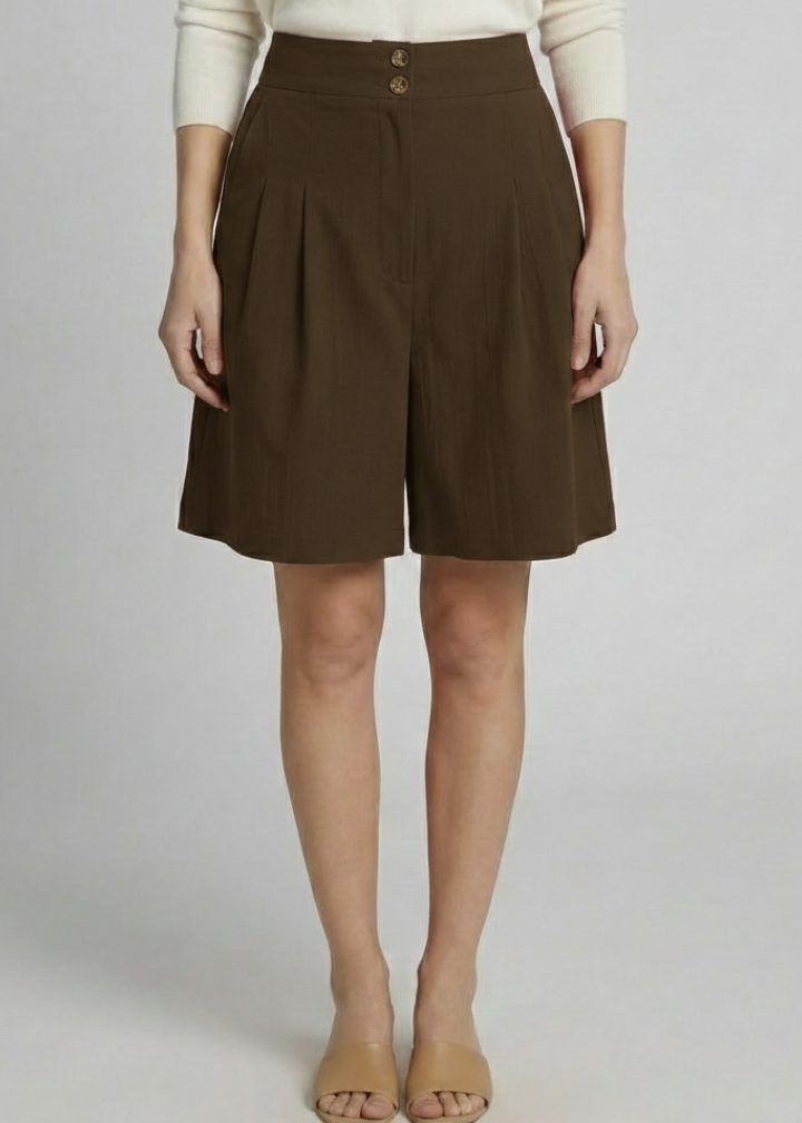 Women’s Skirt with High Waist and Flared Hem