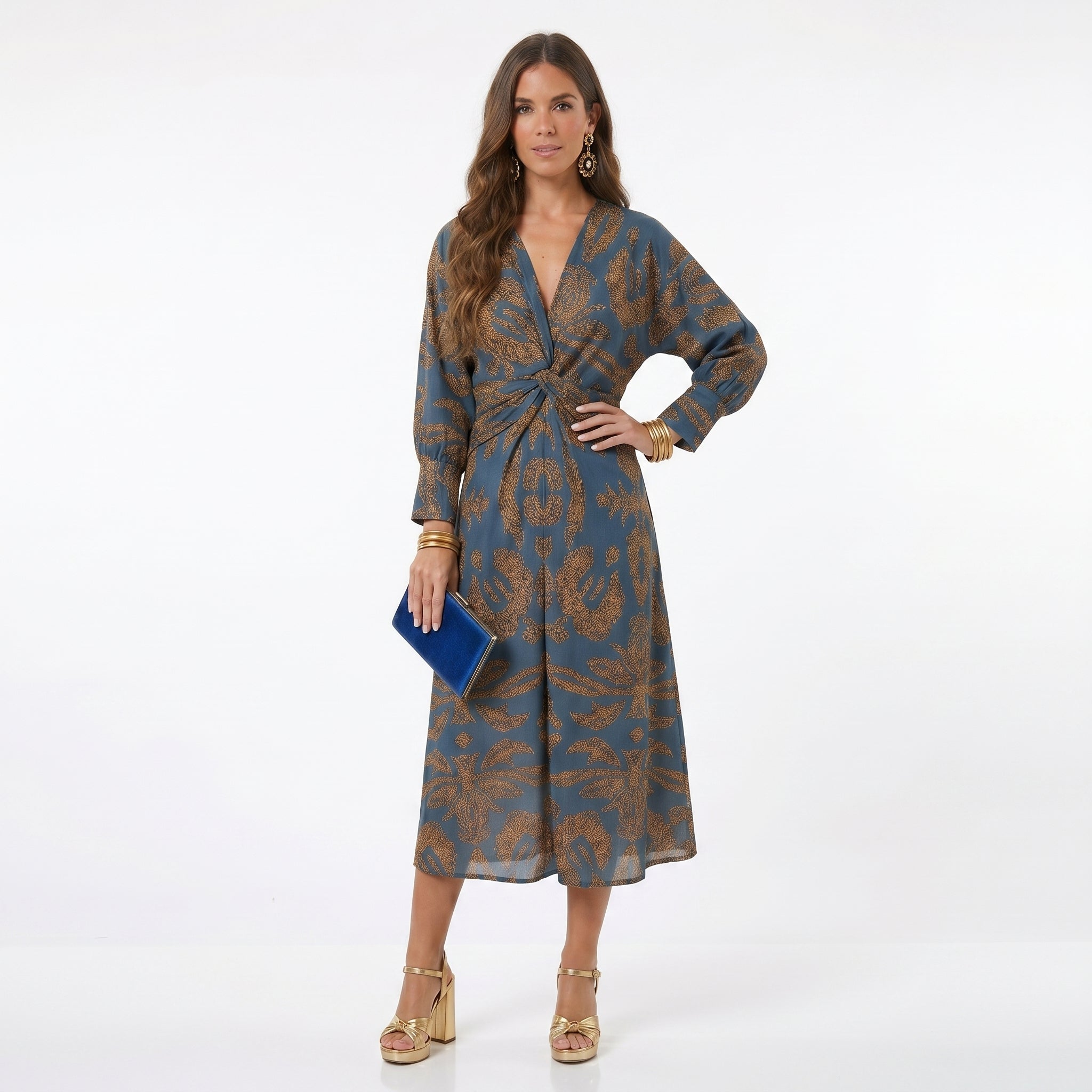 Teresa | Midi Dress with Knot Detail
