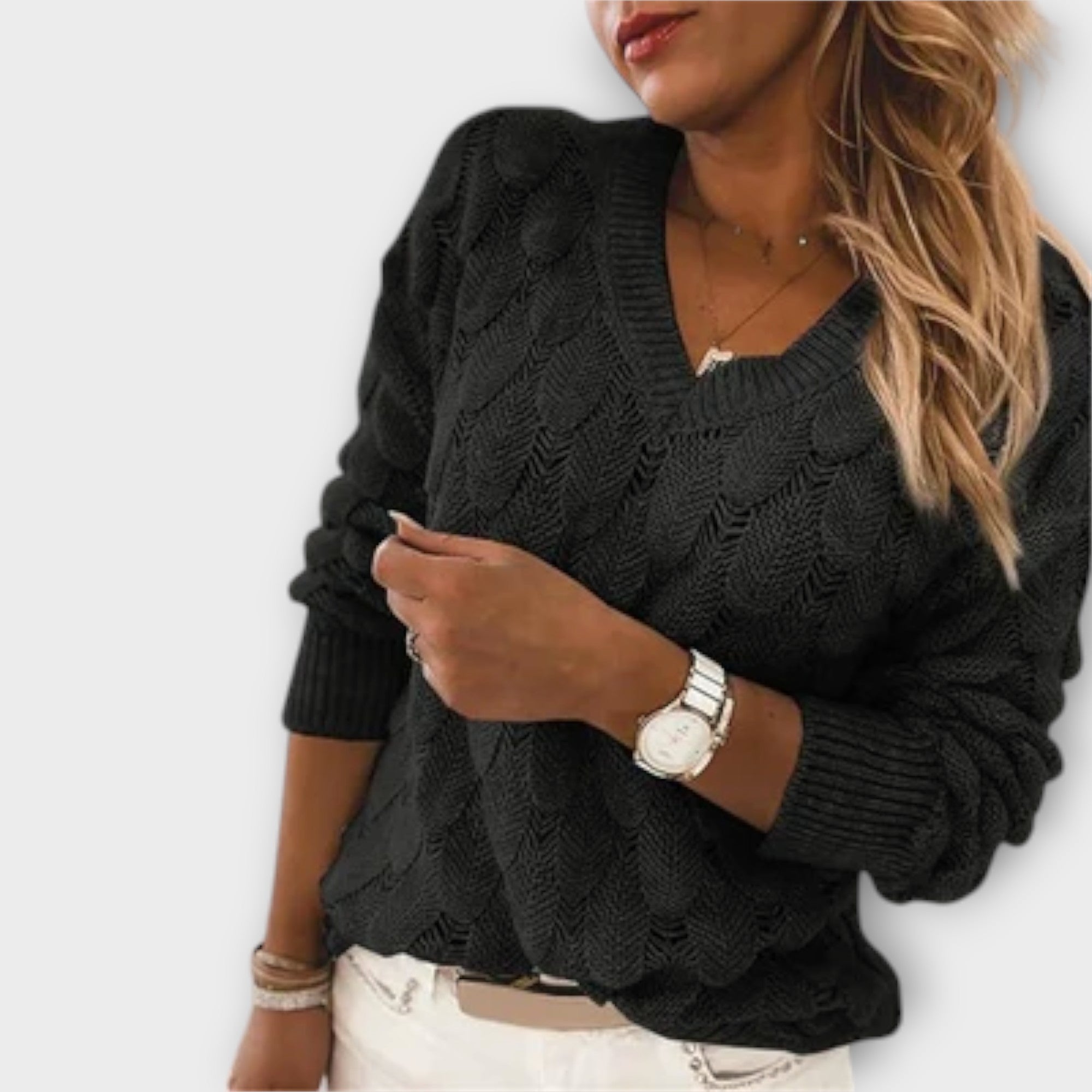 Klára | Elegant Jumper with V-Neck