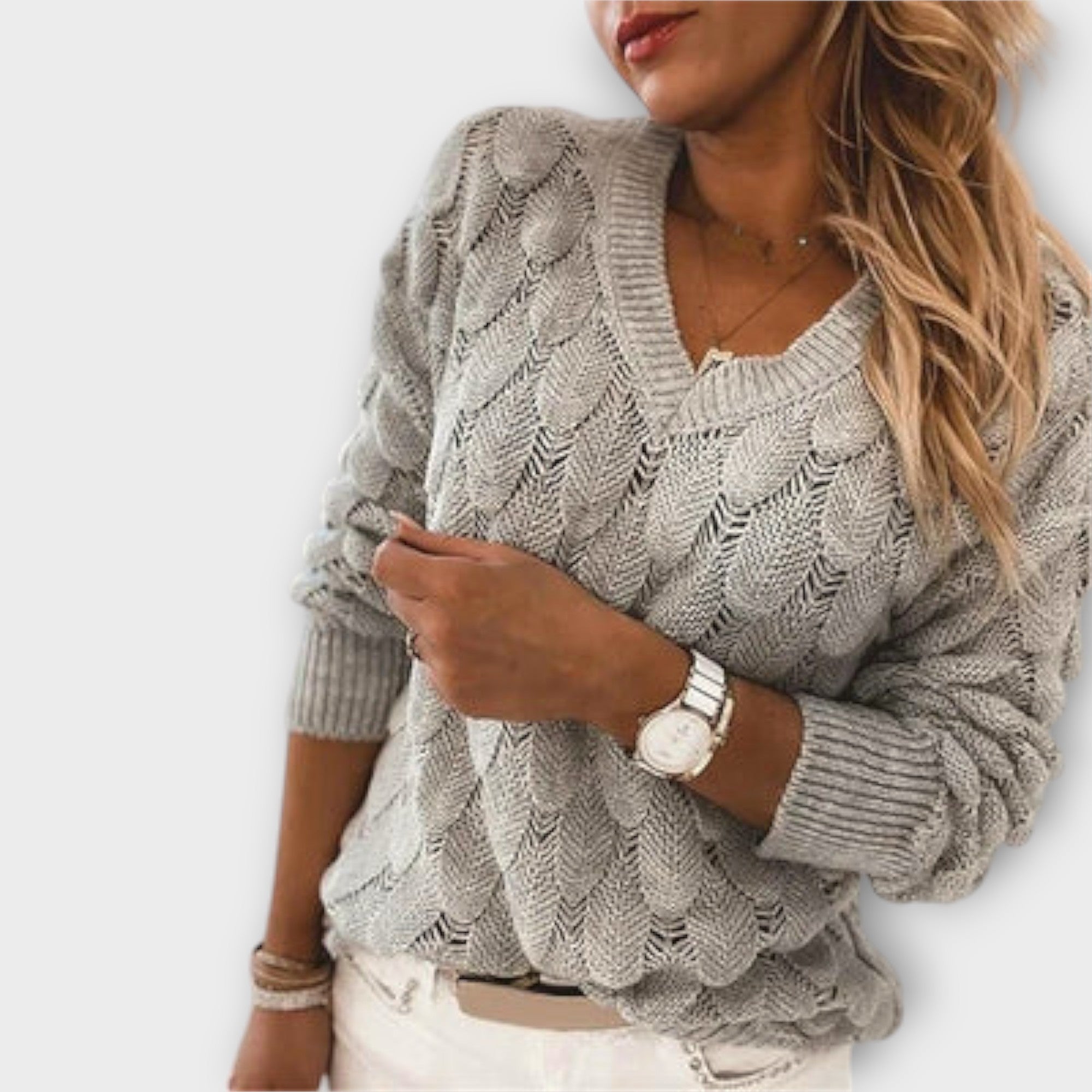 Klára | Elegant Jumper with V-Neck