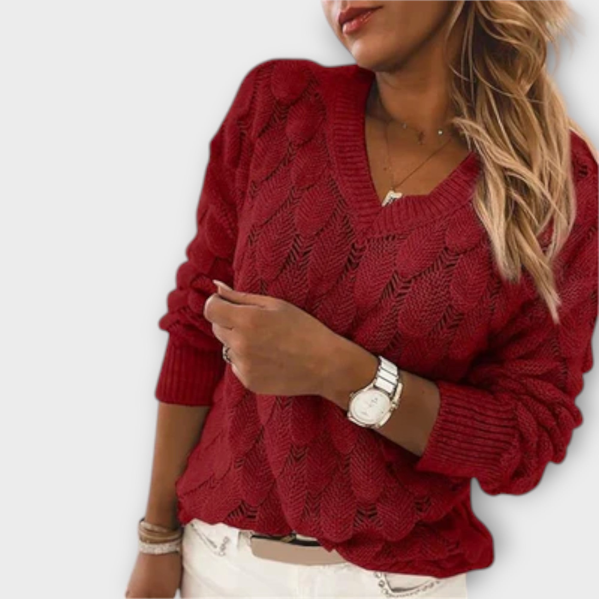 Klára | Elegant Jumper with V-Neck