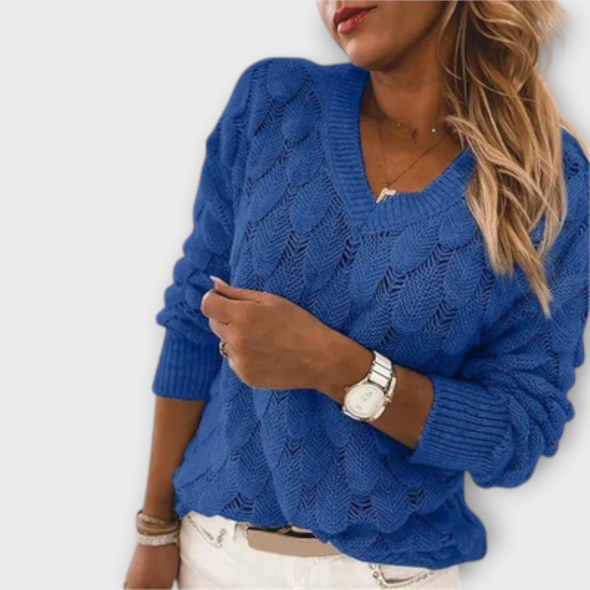Klára | Elegant Jumper with V-Neck