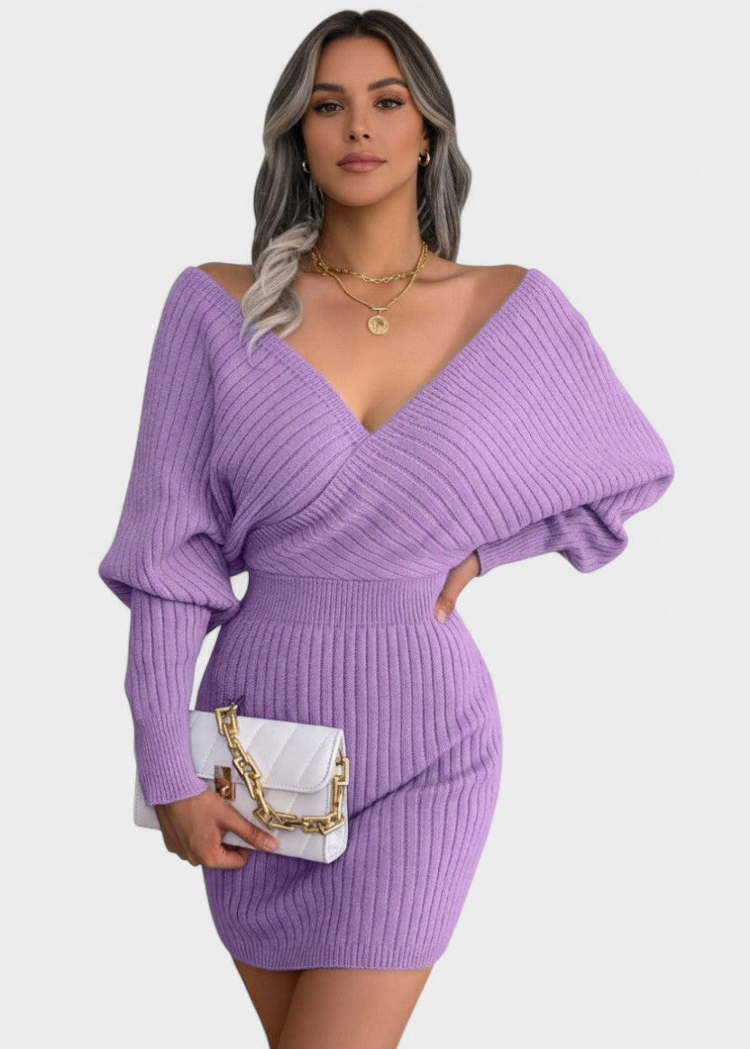 Klara™ | Elegant Dresses with V-Neck