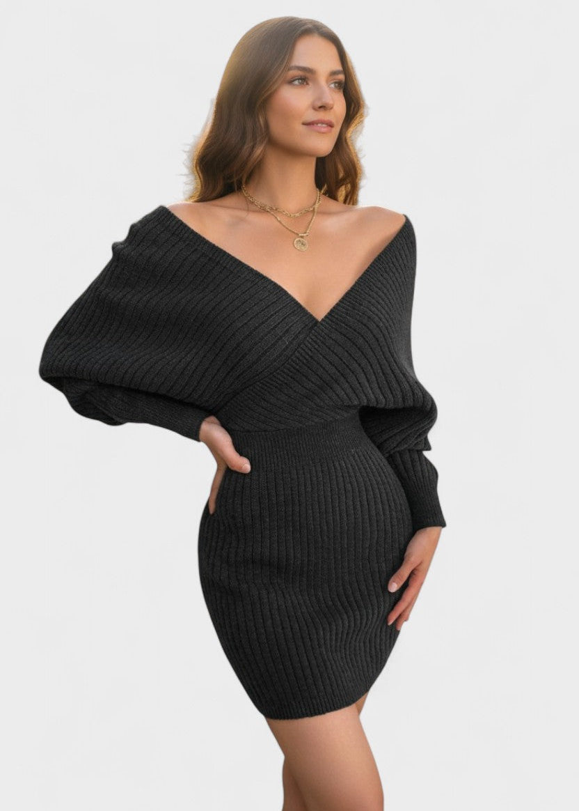 Klara™ | Elegant Dresses with V-Neck